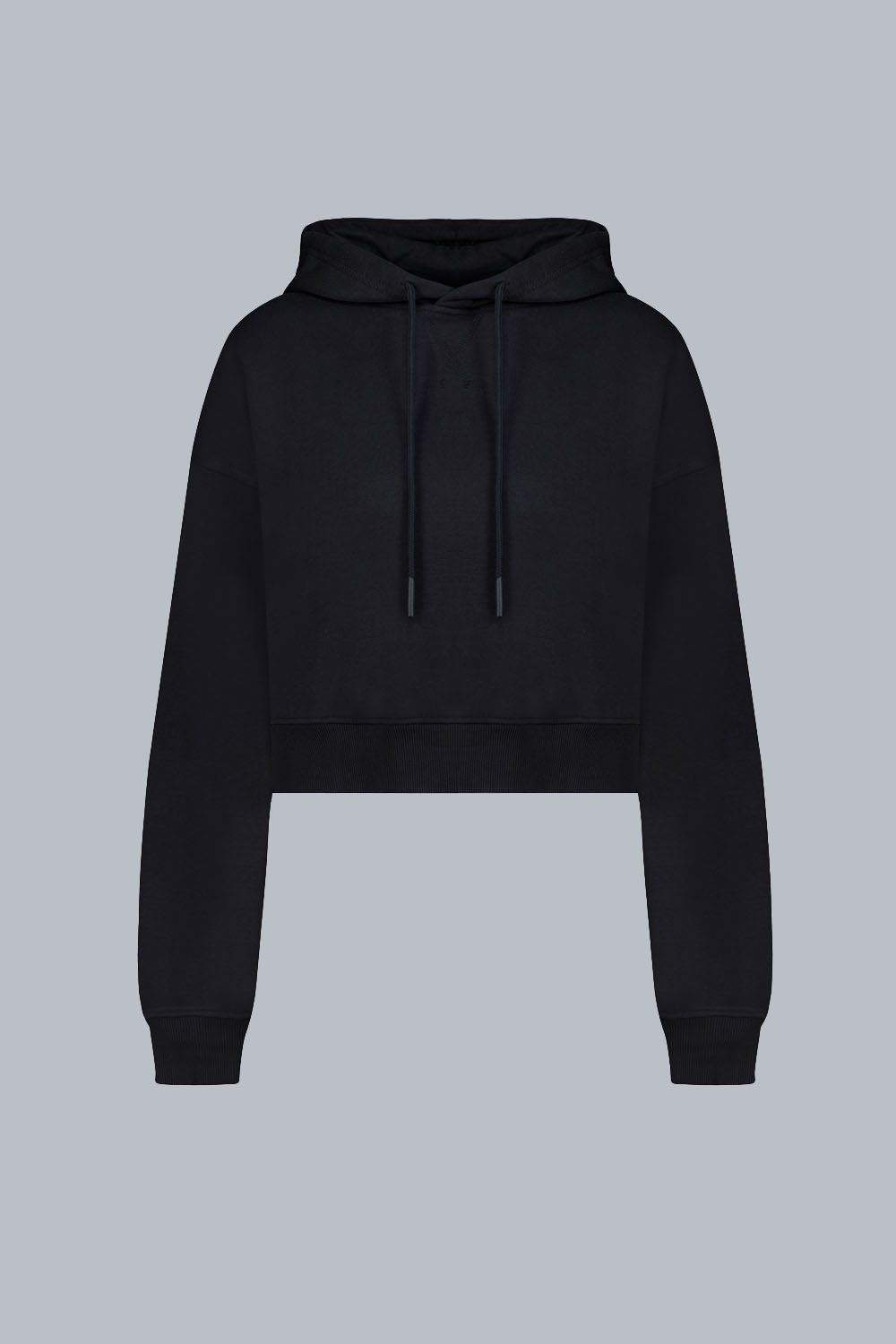 ciesse-outdoor-samar-hoodie-schwarz-crop-kapuze-baumwolle image 1