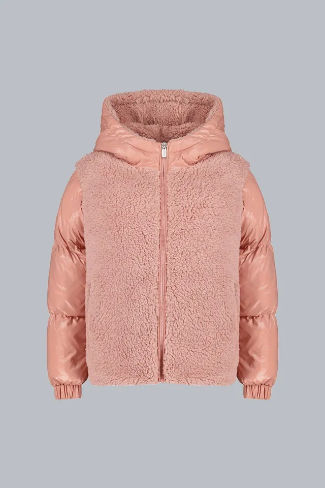 ciesse-outdoor-jonney-daunenjacke-rosa-teddy-m-dchen-winter-kapuze image 1
