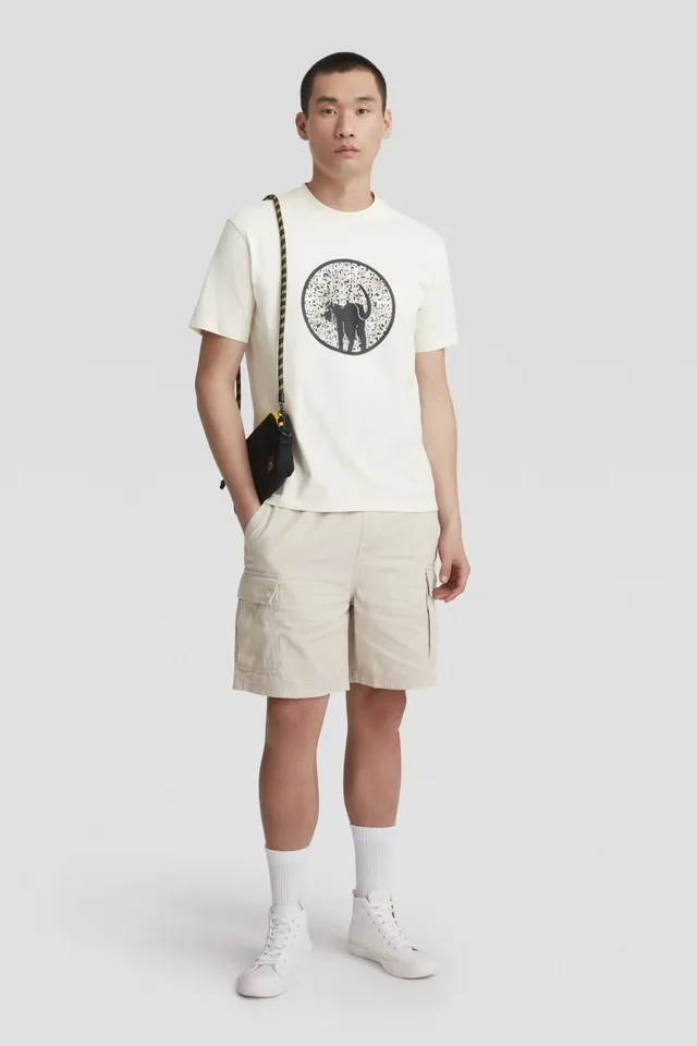 ciesse-outdoor-t-shirt-girocollo-t-shirt-beige-baumwolle-print image 1