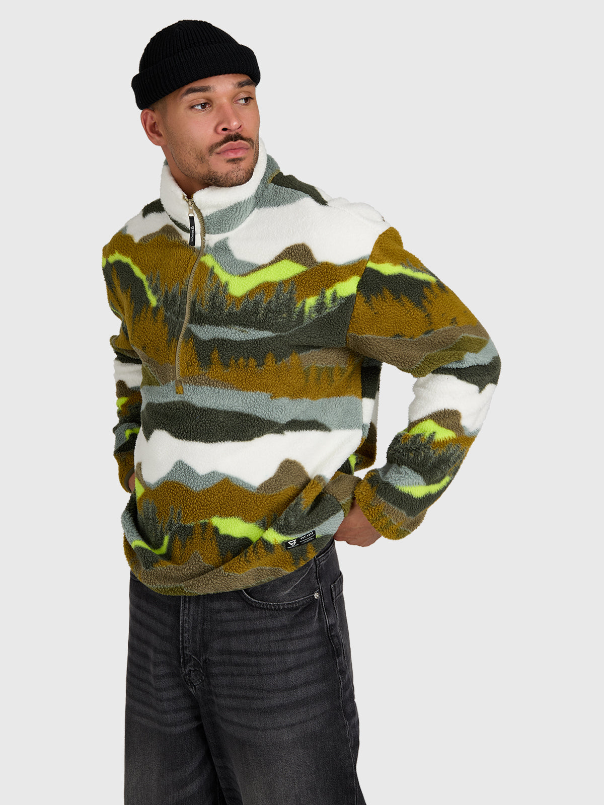 brunotti-reggio-herren-fleece-dusky-green-locker image 3