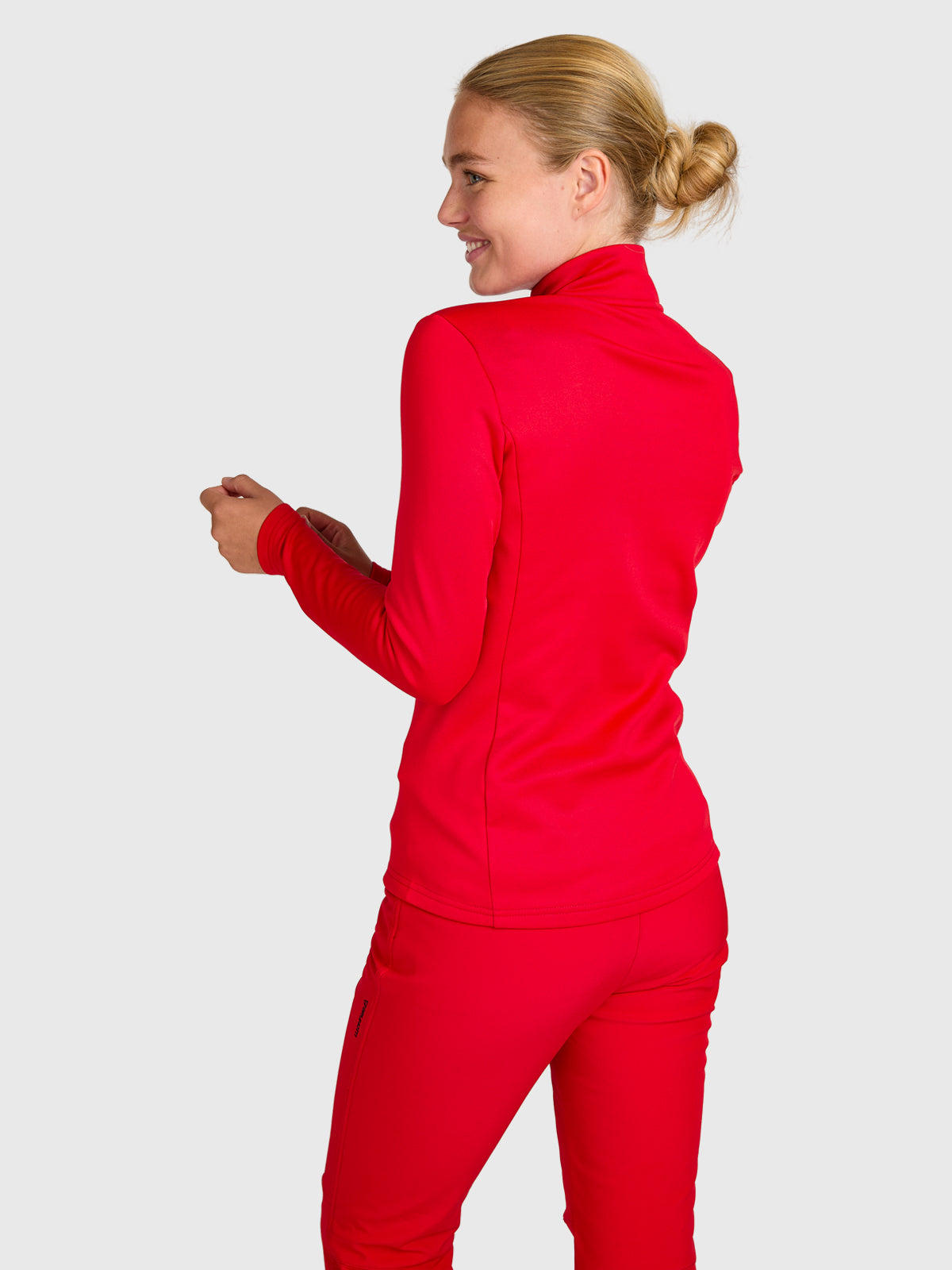 brunotti-heronne-damen-fleece-true-red-halbzip image 2