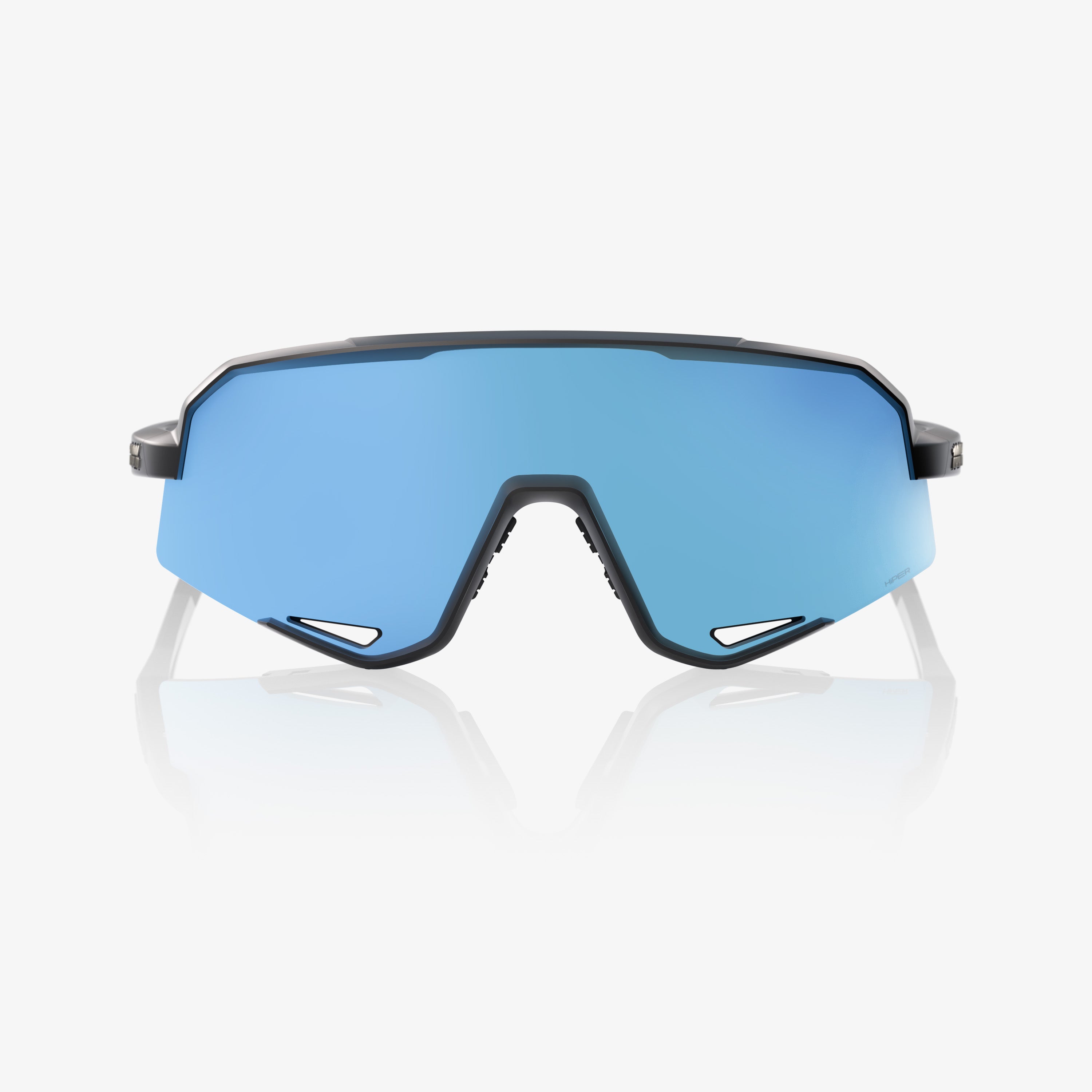 100-slendale-sonnenbrille-matte-black-hiper-blue-mirror image 2