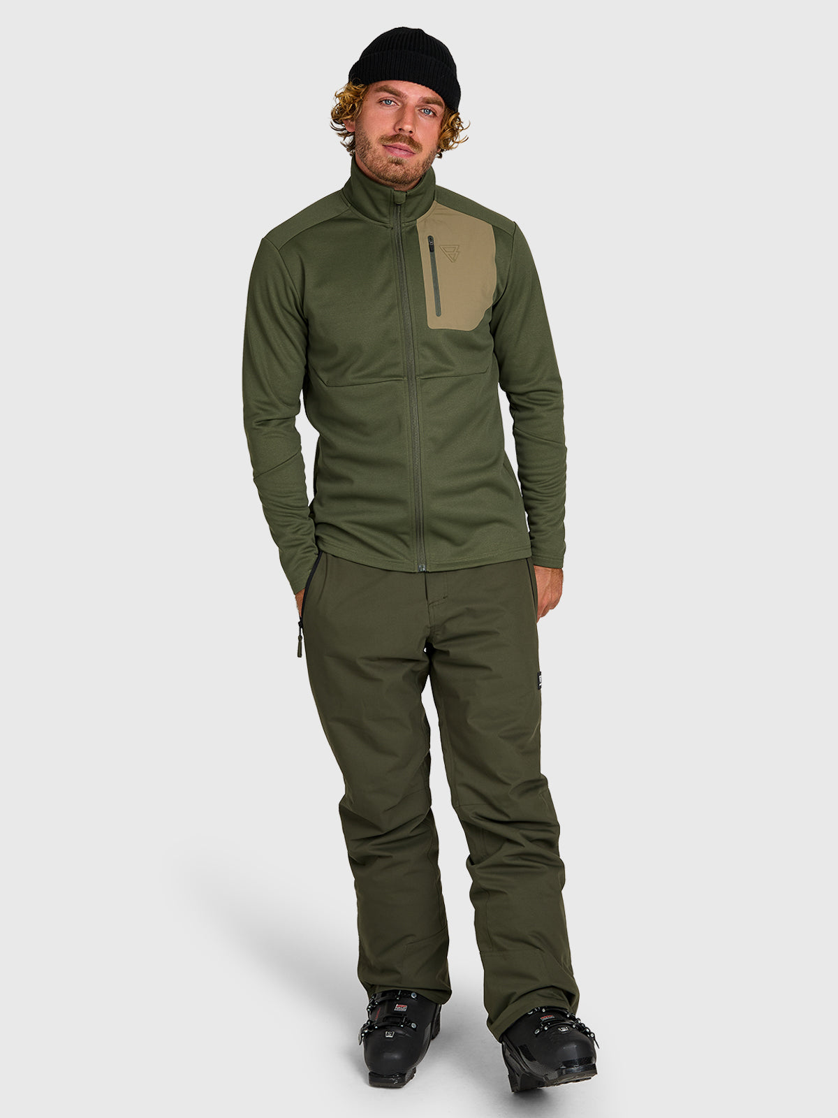 brunotti-amatti-snow-fleece-fleecejacke-herren-deep-green image 5