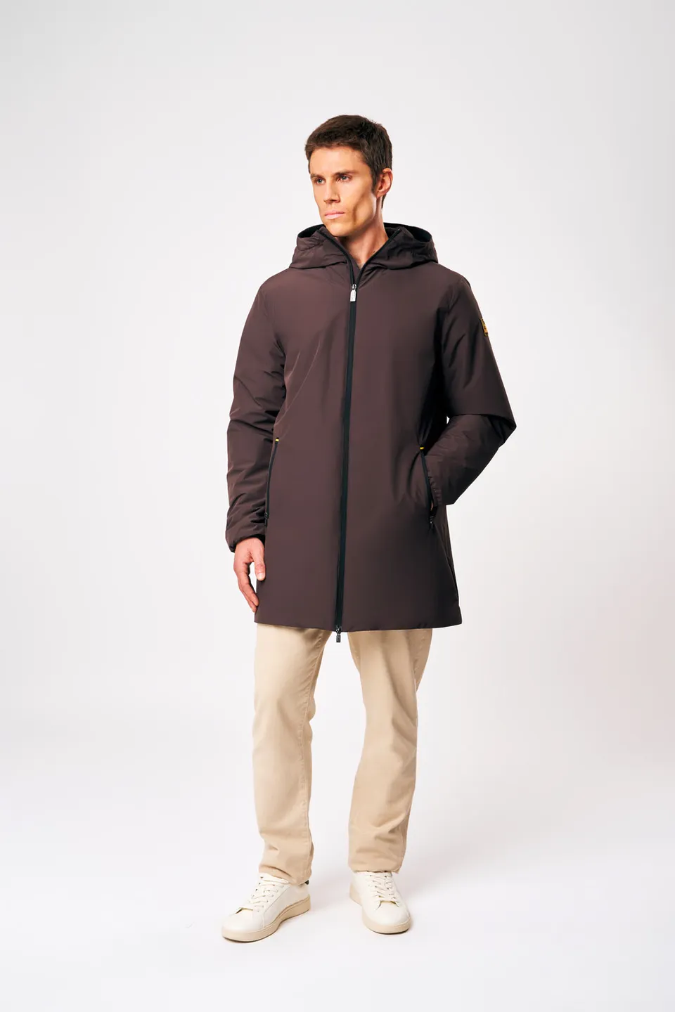 ciesse-outdoor-gunbu-winterjacke-herren-braun-kapuze image 1