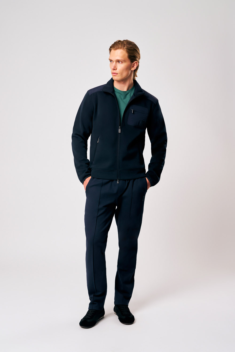 ciesse-outdoor-ziad-sweatjacke-herren-blau-full-zip image 2