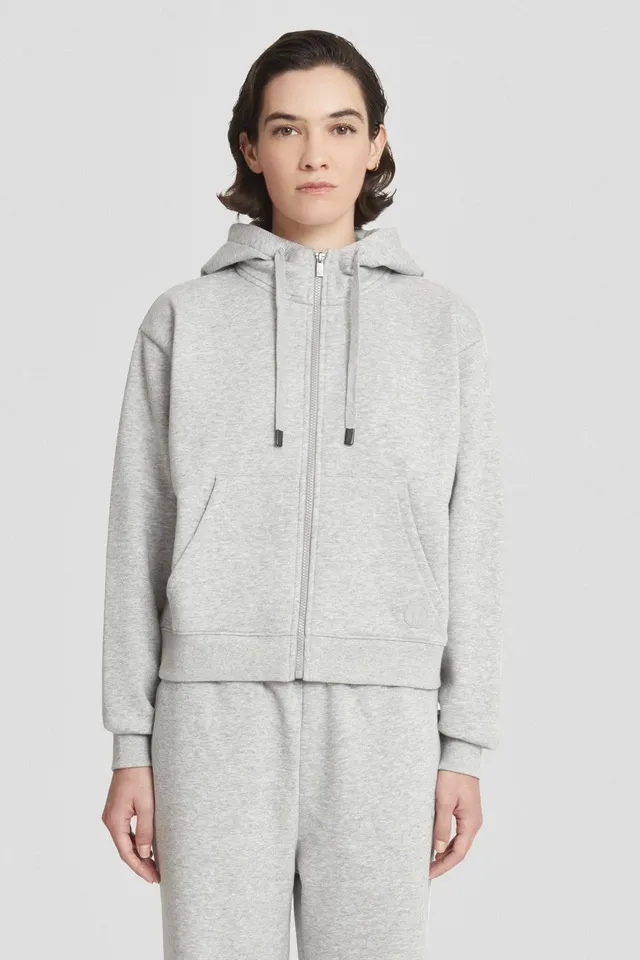 ciesse-outdoor-hoodie-grau-mit-zip-baumwolle-kapuze image 1