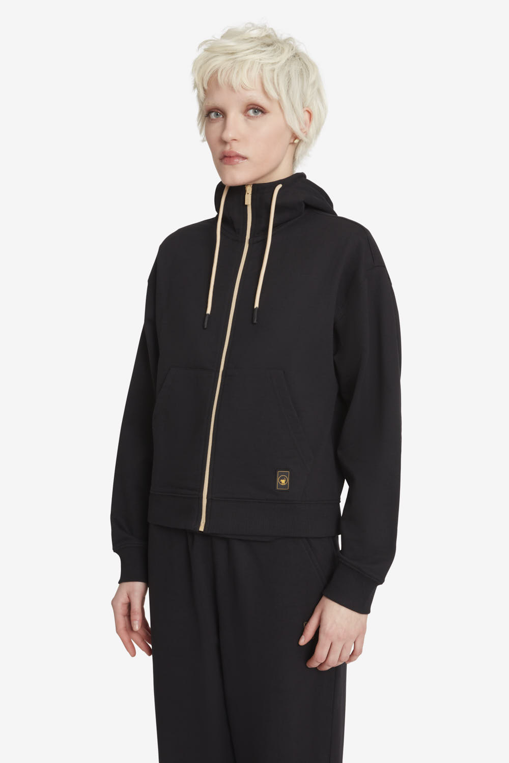 ciesse-outdoor-natalie-hoodie-damen-schwarz-baumwolle image 2