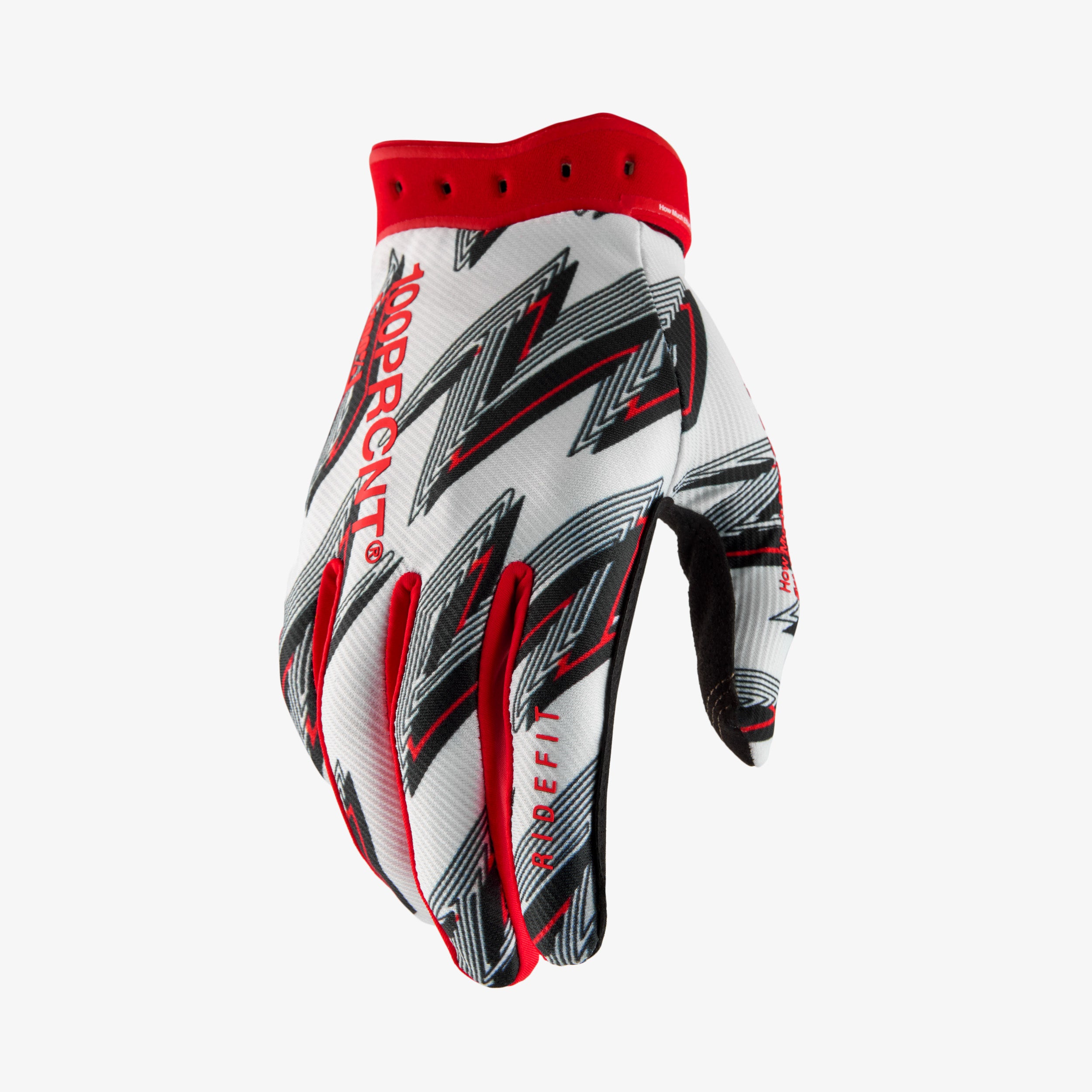 100-ridefit-handschuhe-white-red-atmungsaktiv-gr-l image 1