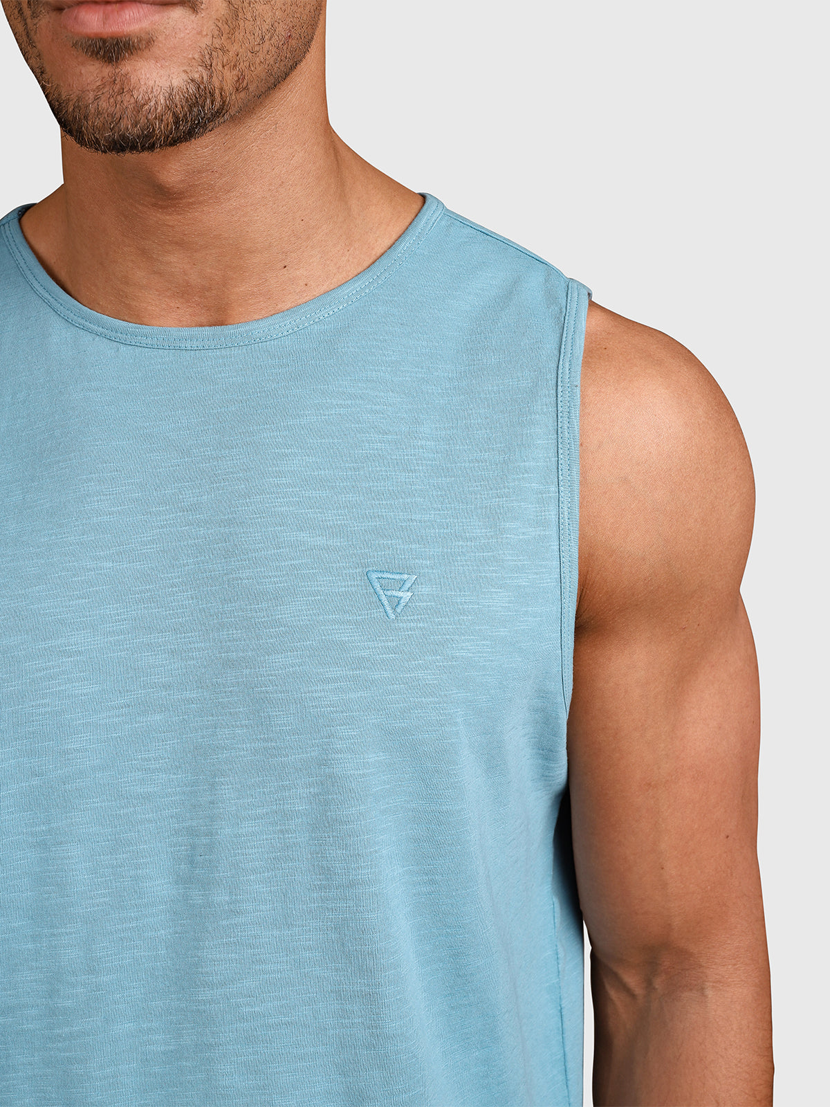 brunotti-malaku-slub-singlet-tank-top-herren-adriatic-blue-baumwolle image 6