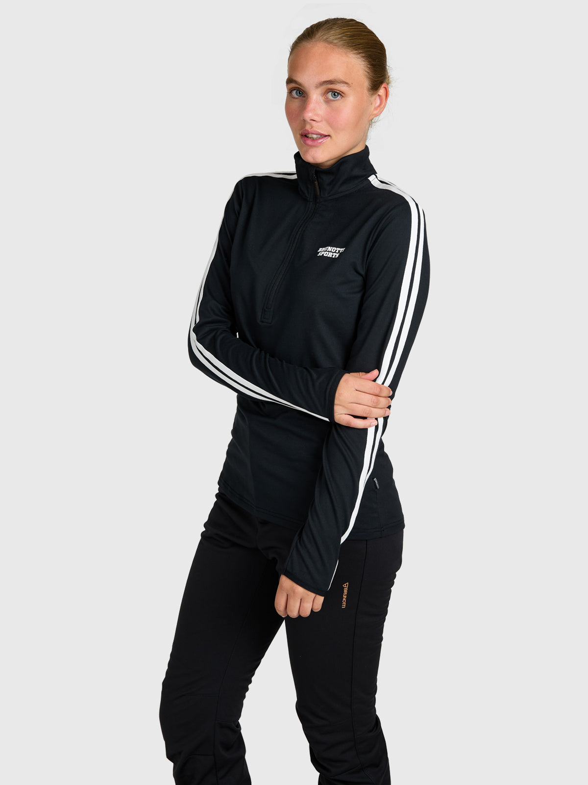 brunotti-rodia-damen-fleece-schwarz-slim-fit-ski image 4