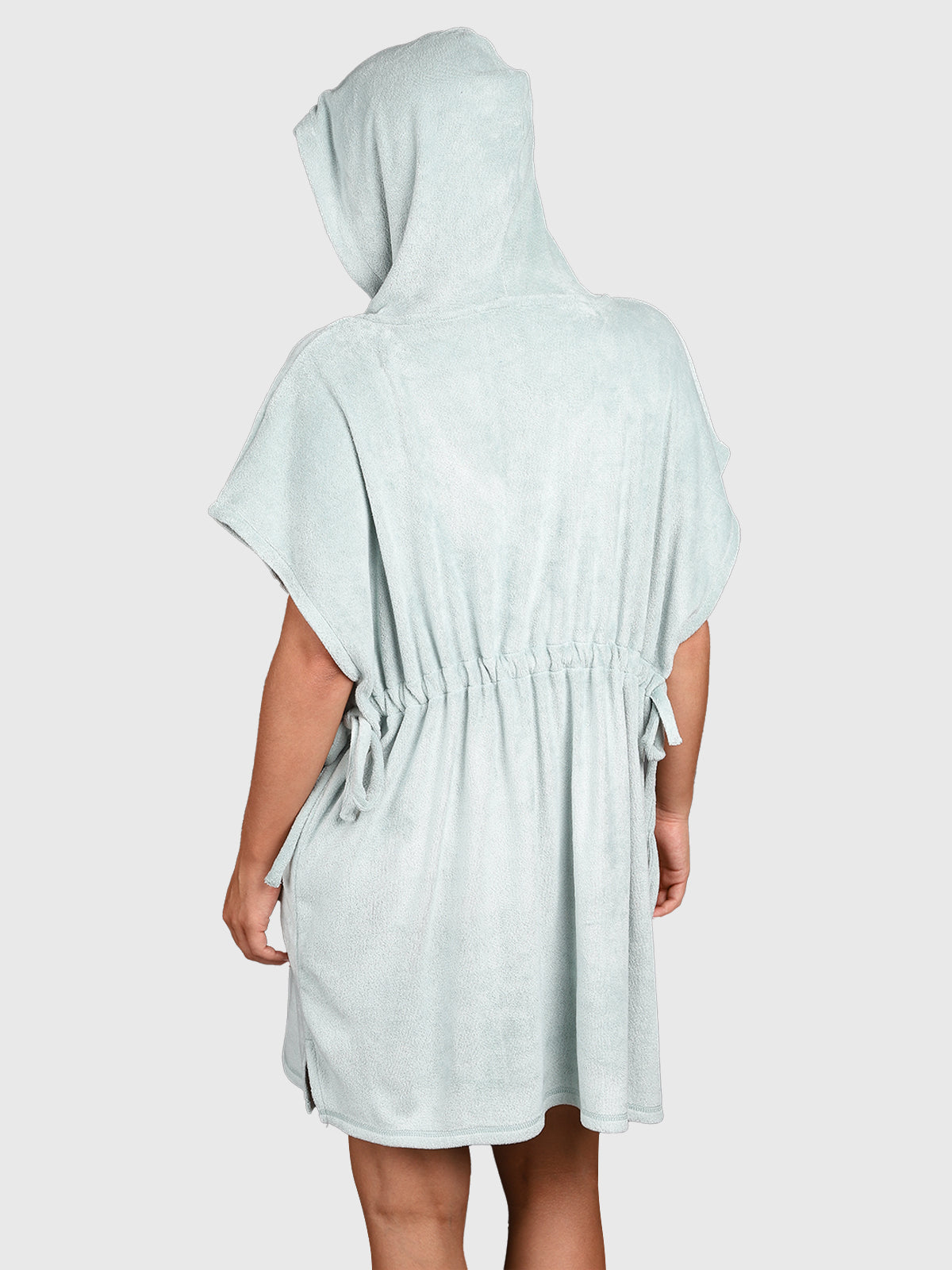 brunotti-paige-damen-poncho-aqua-grey-kapuze-one-size image 2