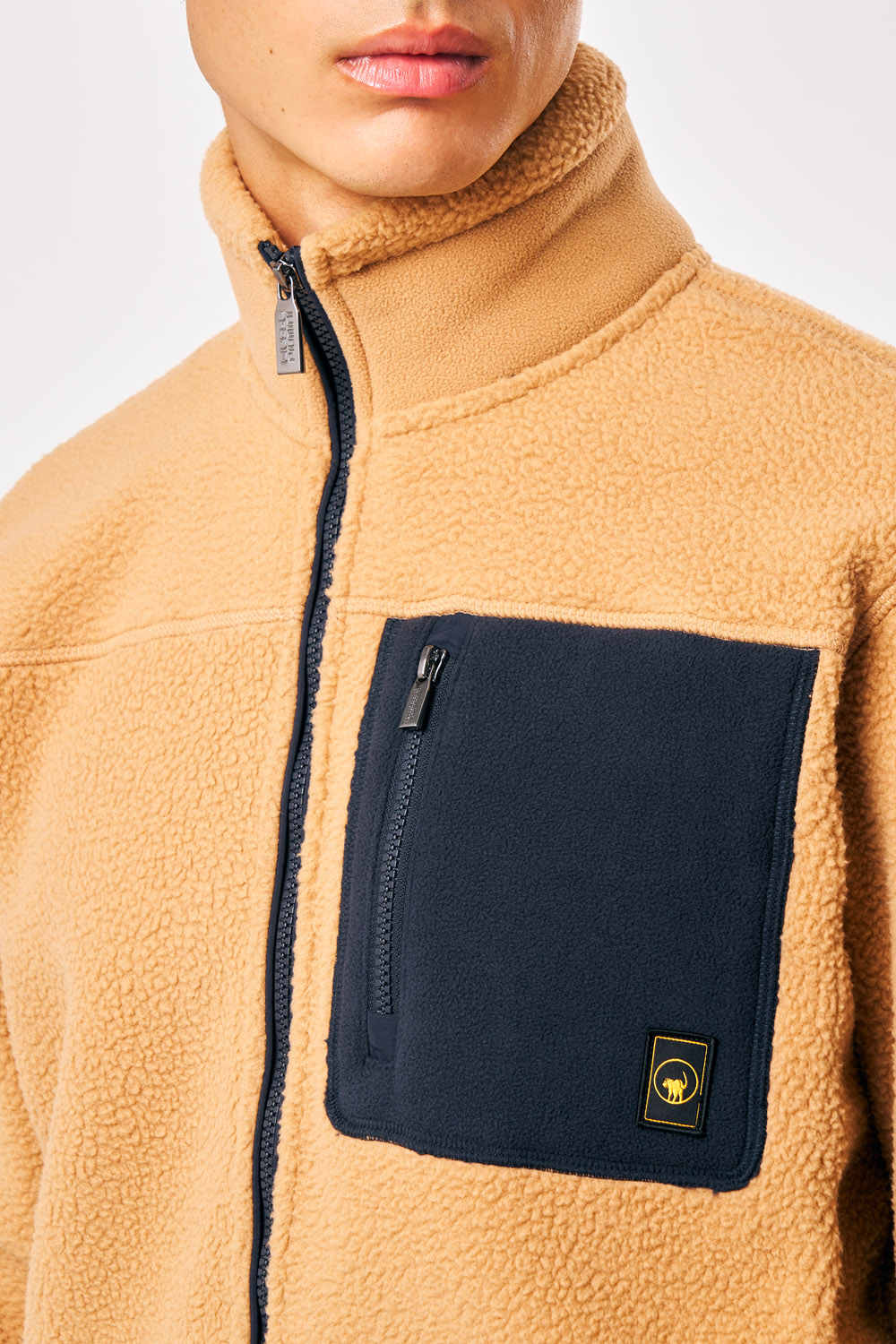 ciesse-outdoor-lionel-teddyjacke-beige-full-zip-herren image 4
