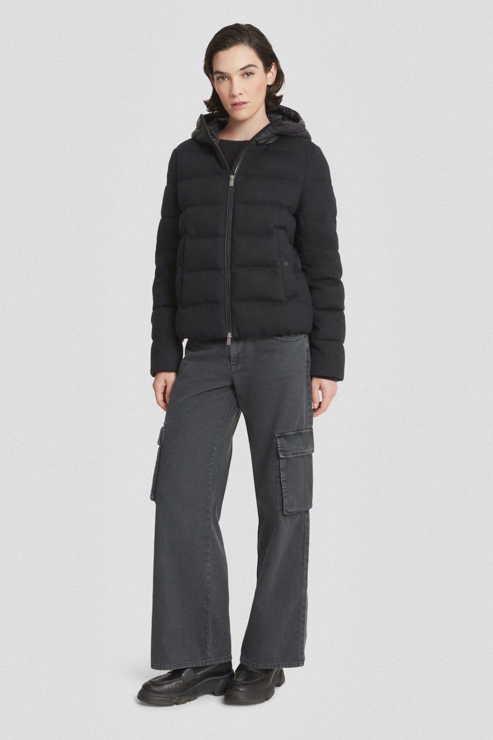 ciesse-outdoor-giacche-leggere-jacke-schwarz-kapuze-nylon image 1