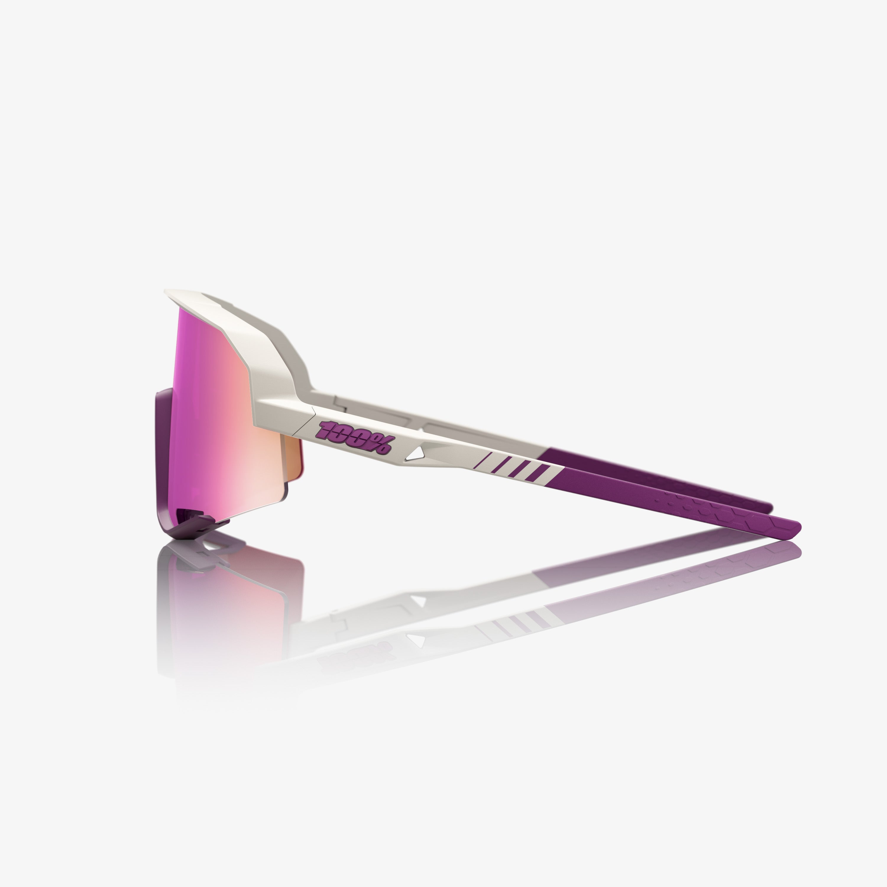 100-slendale-matte-chalk-sonnenbrille-purple-mirror image 3