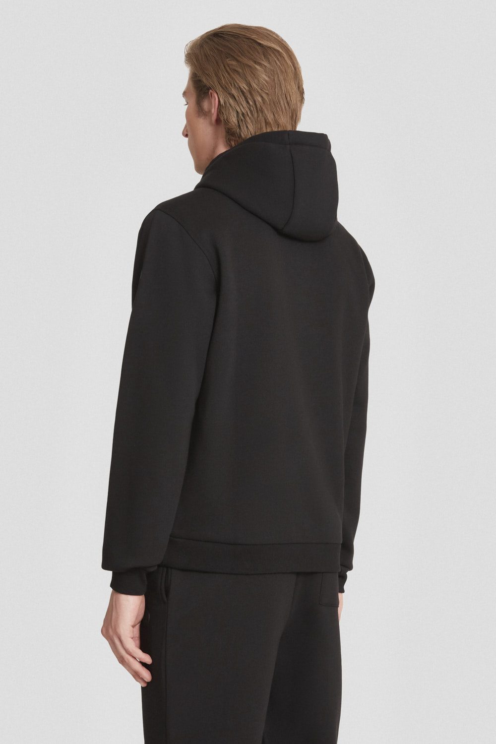 ciesse-outdoor-felpe-basic-hoodie-schwarz-baumwolle image 4