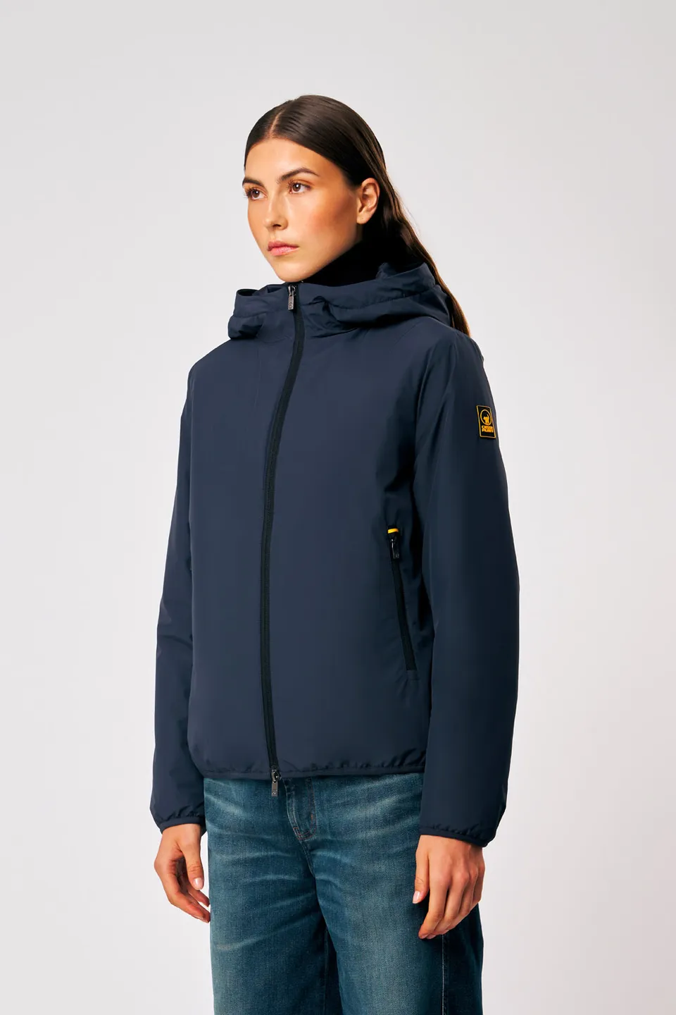 ciesse-outdoor-sofy-winterjacke-damen-blau-mit-kapuze-wasserabweisend image 1