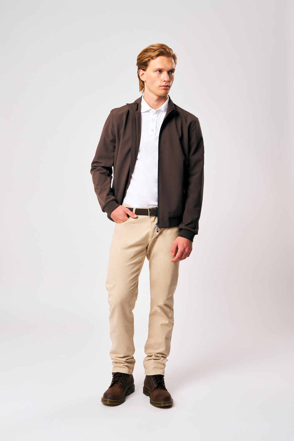 ciesse-outdoor-lupin-bikerjacke-herren-braun-softshell image 2