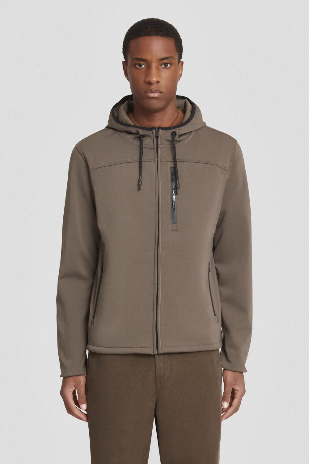 ciesse-outdoor-felpa-kapuzenjacke-braun-regular-fit-reissverschluss image 1