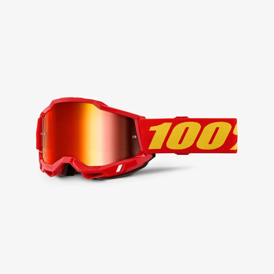 100-accuri-2-junior-motocross-brille-rot-clear image 1