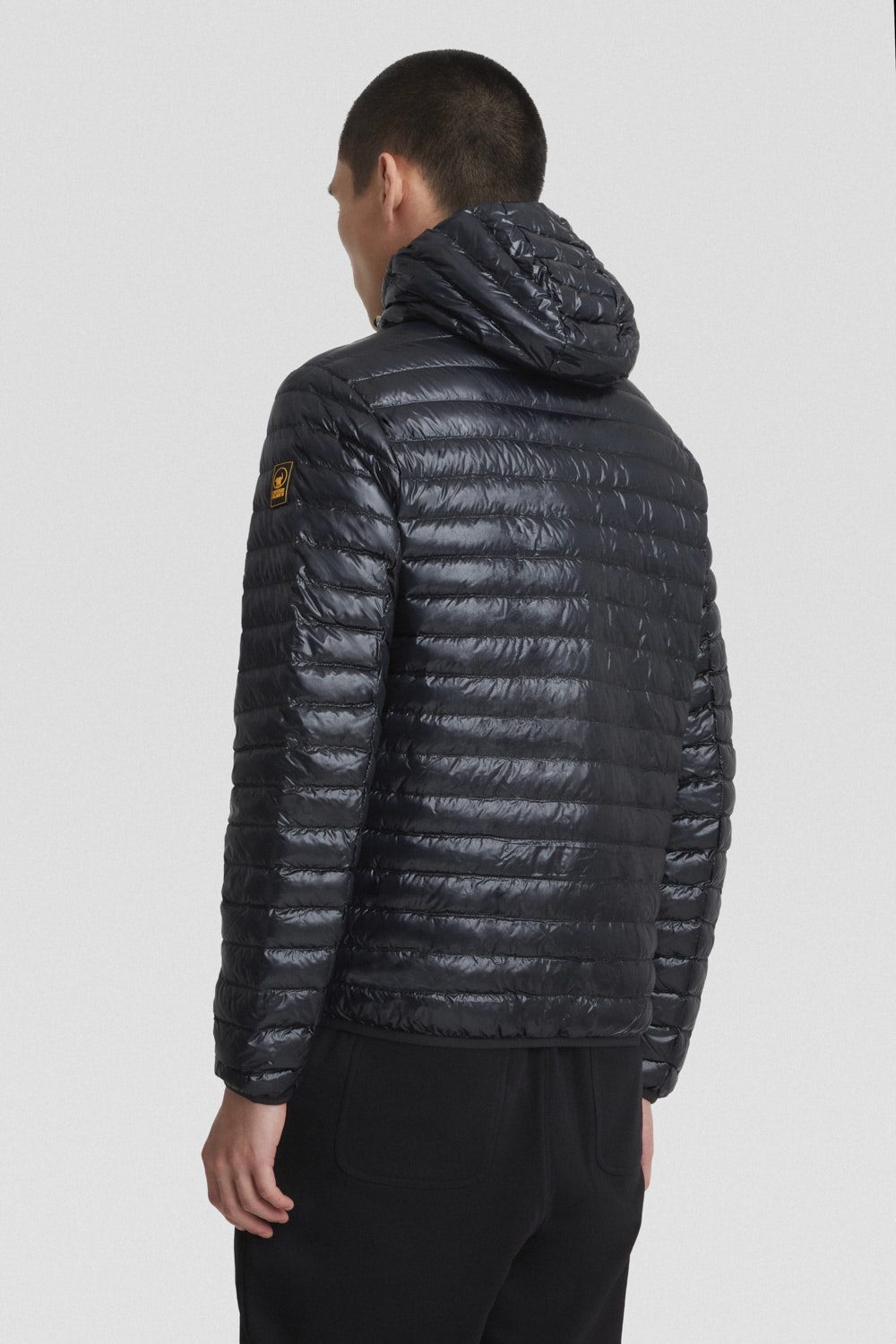 ciesse-outdoor-daunenjacke-schwarz-gl-nzend-kapuze-leicht image 6