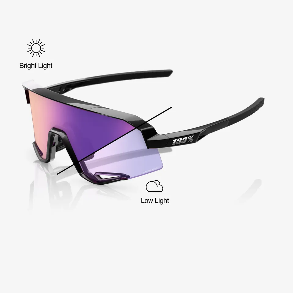 100-slendale-sonnenbrille-gloss-black-photochrom-purple image 1