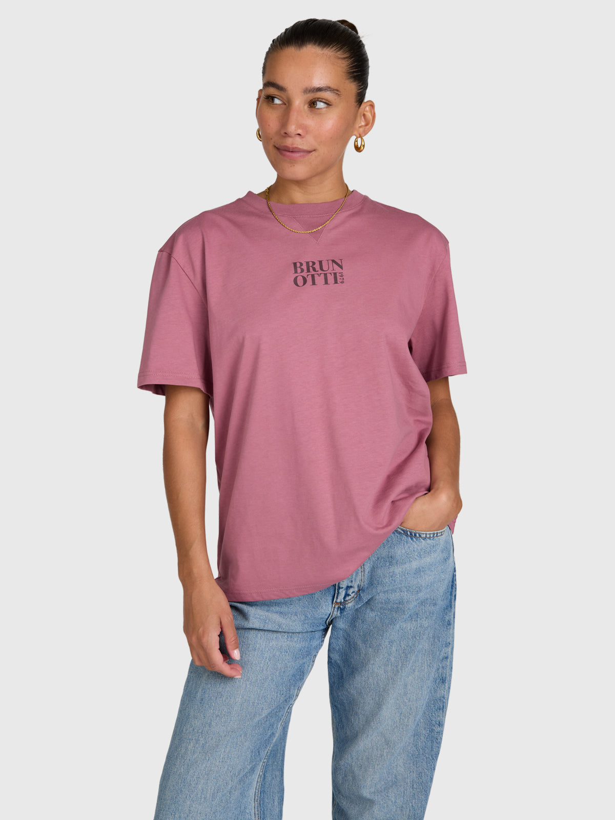 brunotti-unessa-damen-t-shirt-mauve-relaxed-fit-baumwolle image 1