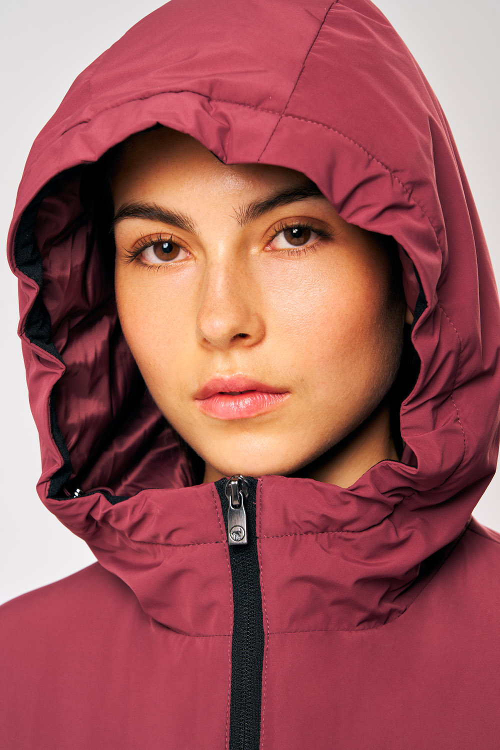 ciesse-outdoor-sofy-winterjacke-damen-bordeaux-kapuze image 4