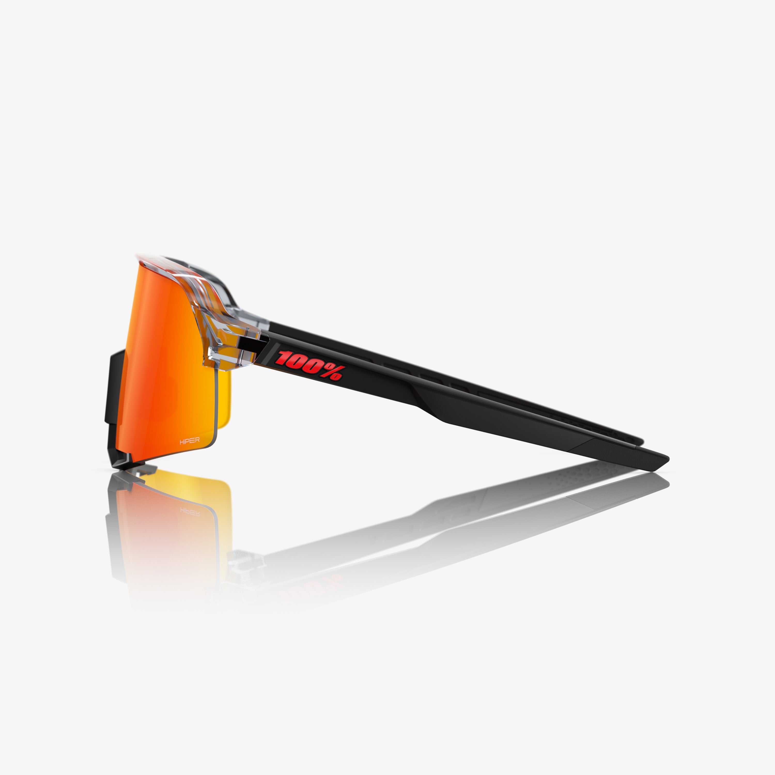 100-s3-polished-grey-sportbrille-hiper-red-mirror image 3
