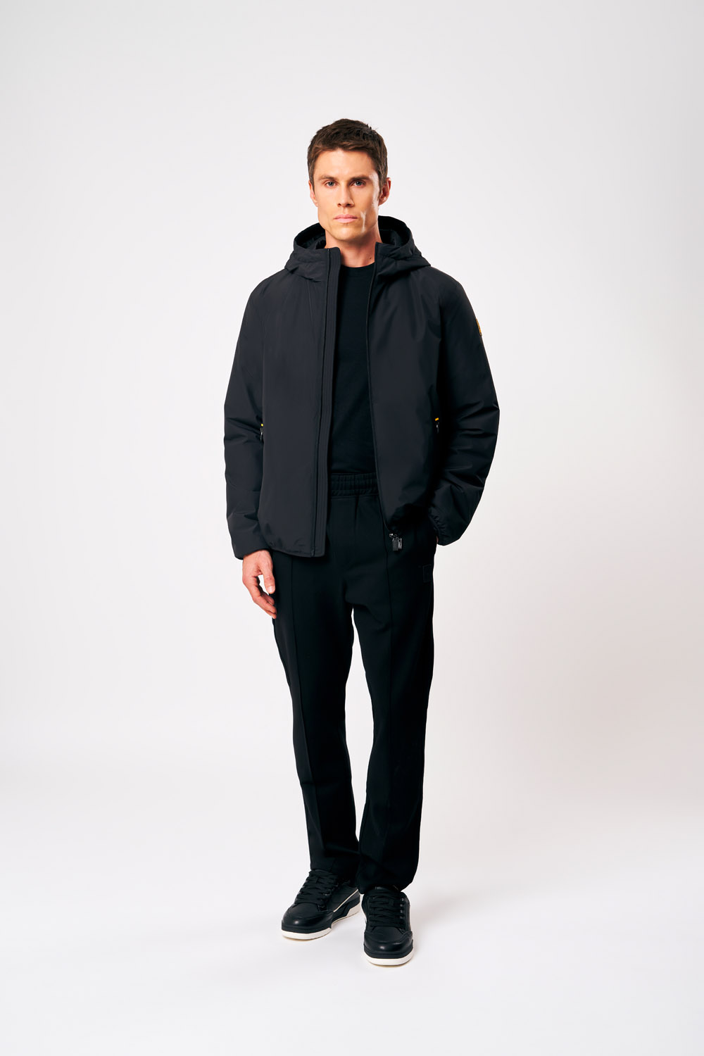 ciesse-outdoor-peter-winterjacke-schwarz-mit-kapuze-steppjacke image 2
