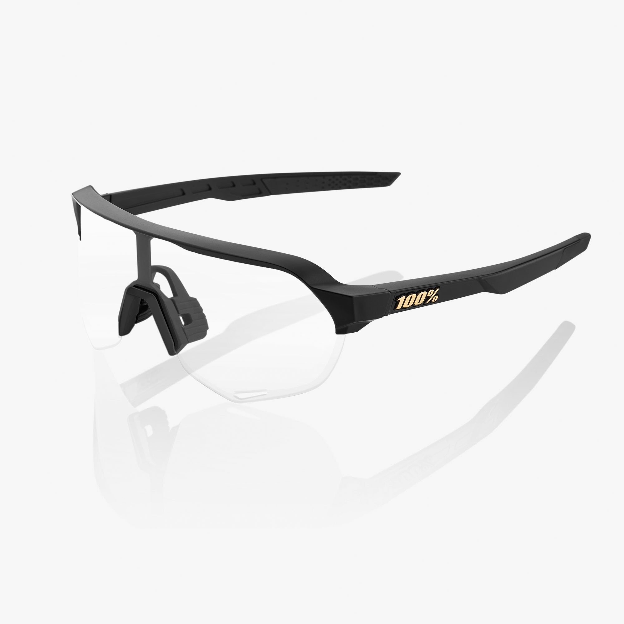 100-s2-sonnenbrille-matte-black-gold-mirror image 4