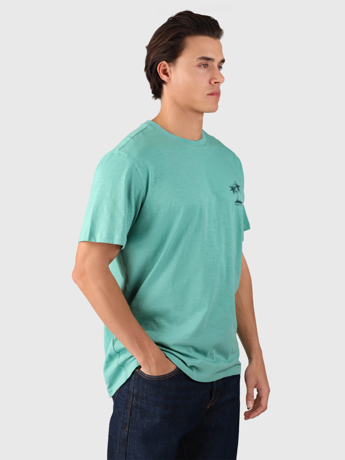 brunotti-whiterly-herren-t-shirt-bottle-green-relaxed-fit image 3