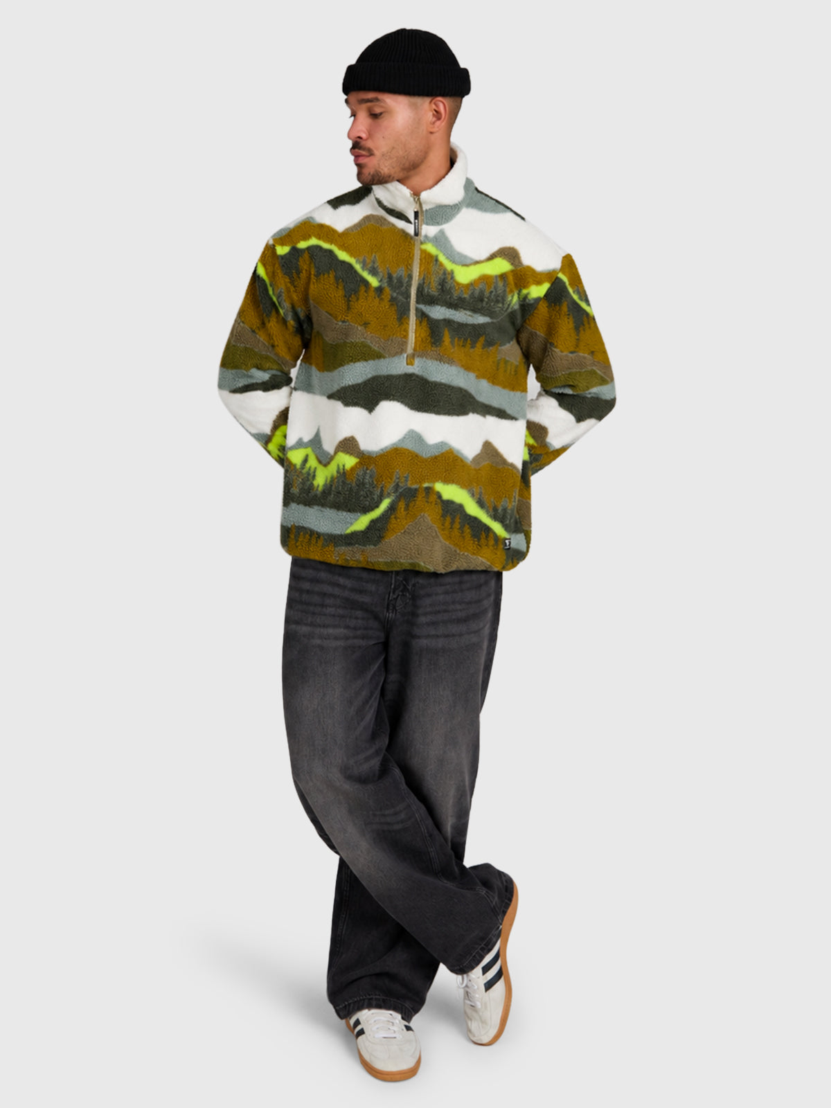 brunotti-reggio-herren-fleece-dusky-green-locker image 5