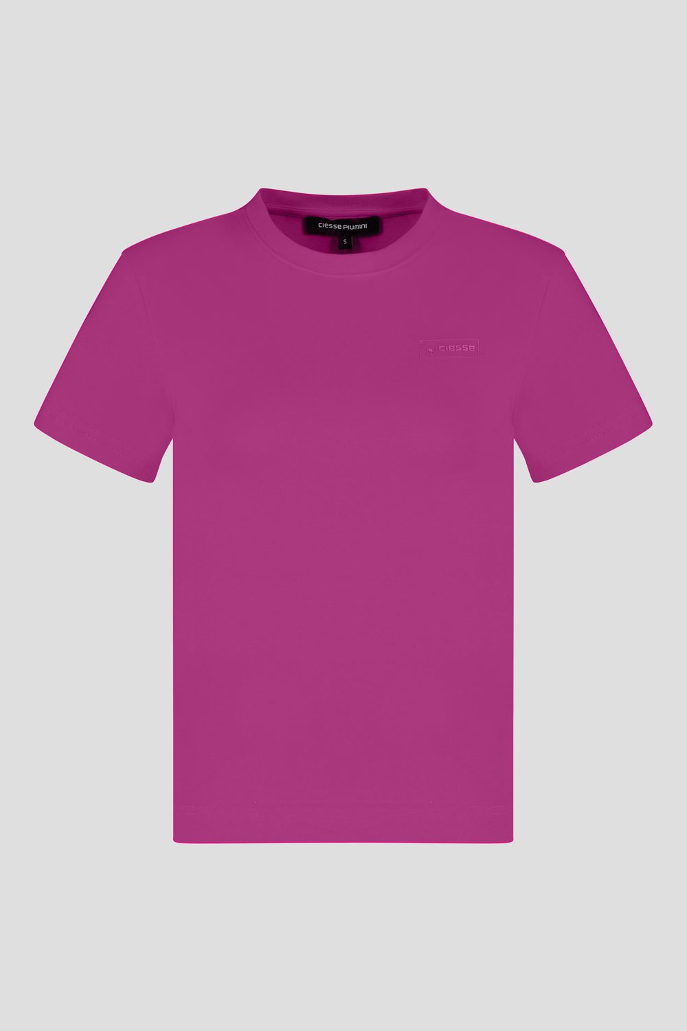 ciesse-t-shirt-fuchsia-rundhals-baumwolle-logo image 3