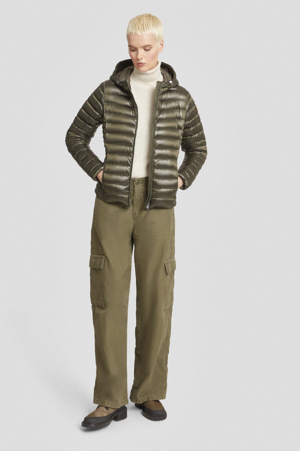 ciesse-outdoor-piumini-daunenjacke-oliv-gr-n-800fp-kapuze image 1