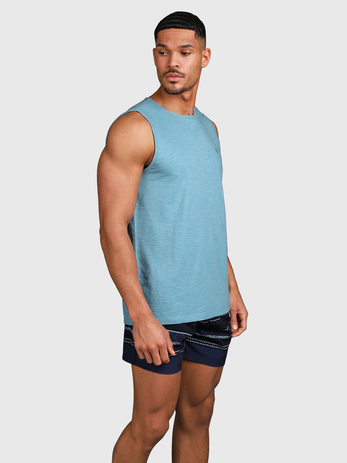 brunotti-malaku-slub-singlet-tank-top-herren-adriatic-blue-baumwolle image 3
