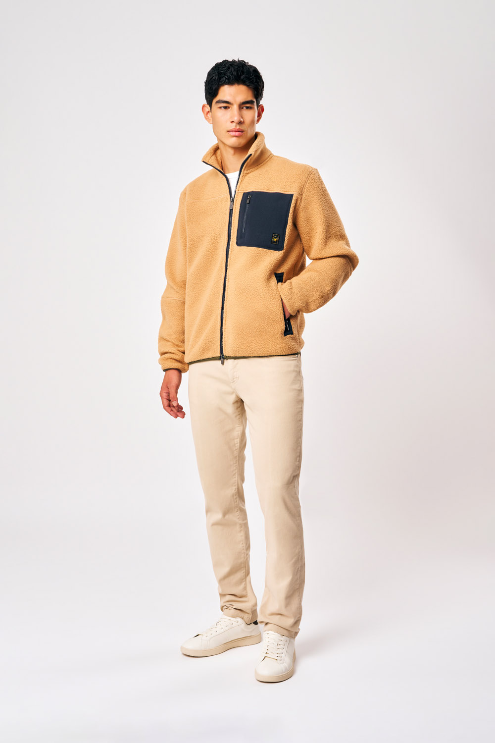 ciesse-outdoor-lionel-teddyjacke-beige-full-zip-herren image 2