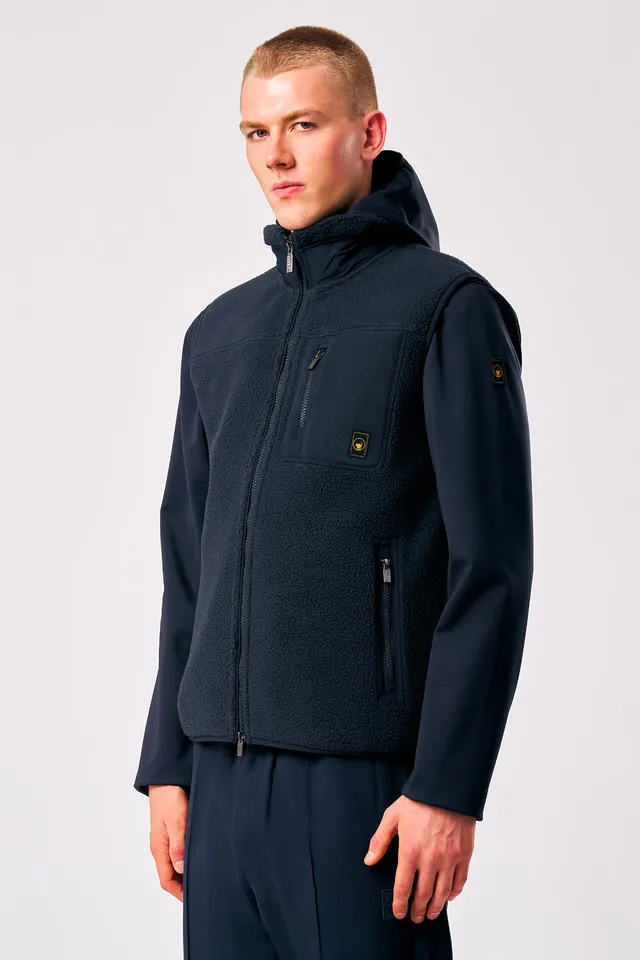 ciesse-outdoor-julio-teddy-weste-herren-blau-mit-zip image 1