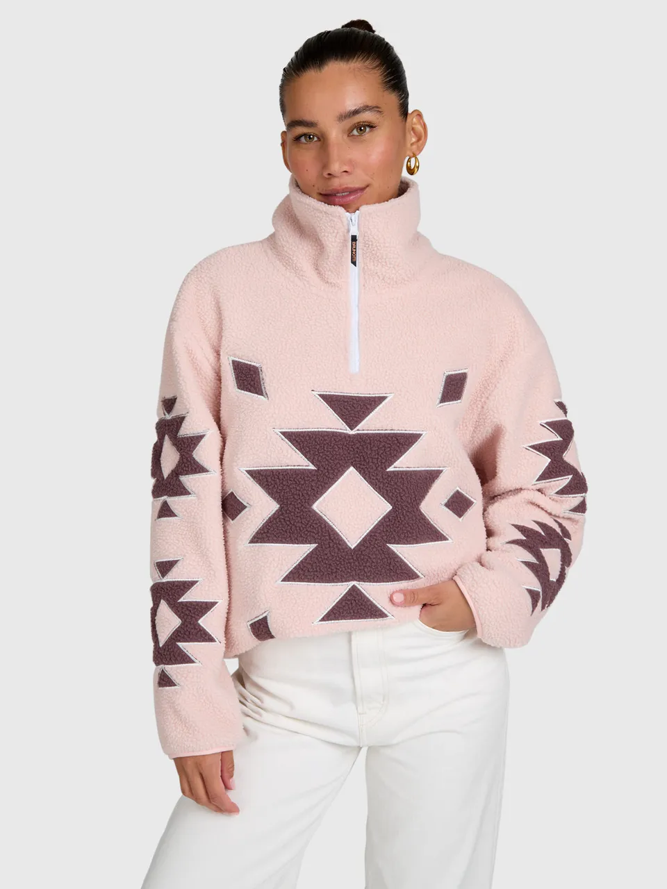 brunotti-charley-damen-urban-fleece-sepia-rose-polyester image 1