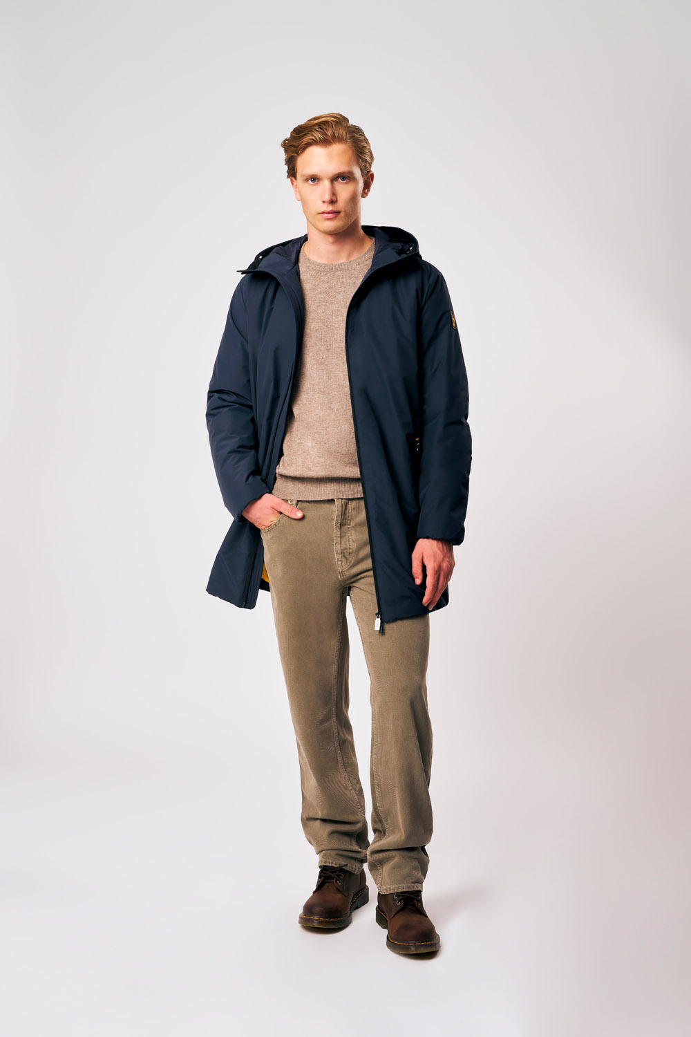 ciesse-outdoor-gunbu-winterjacke-herren-blau-lang-kapuze image 2
