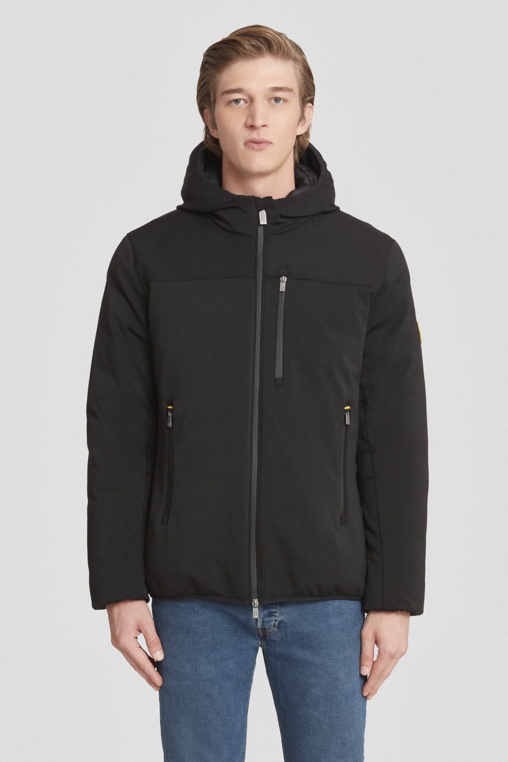 ciesse-outdoor-softshelljacke-kurz-schwarz-mit-kapuze image 2