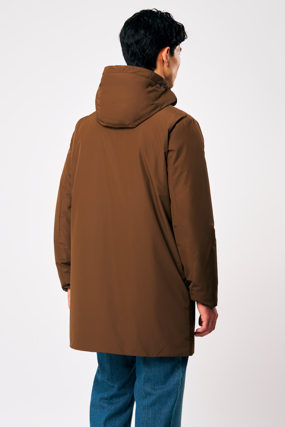 ciesse-gunbu-winterjacke-herren-lang-braun-kapuze image 5