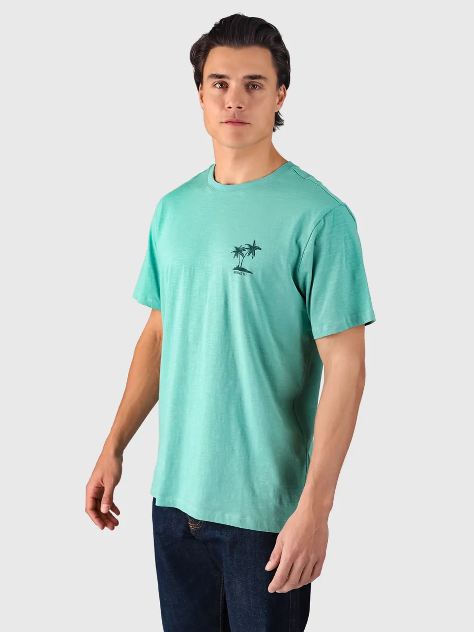 brunotti-whiterly-herren-t-shirt-bottle-green-relaxed-fit image 1