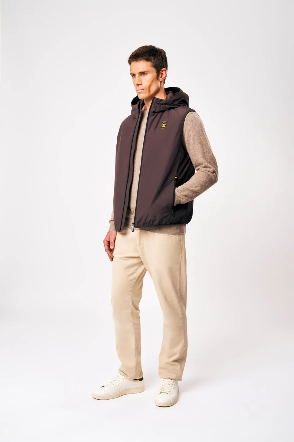 ciesse-outdoor-kenzen-steppweste-herren-braun-mit-kapuze image 1