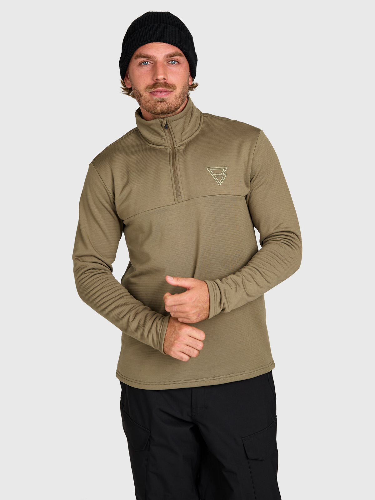 brunotti-daronst-herren-fleece-dusky-green-regular-fit image 1