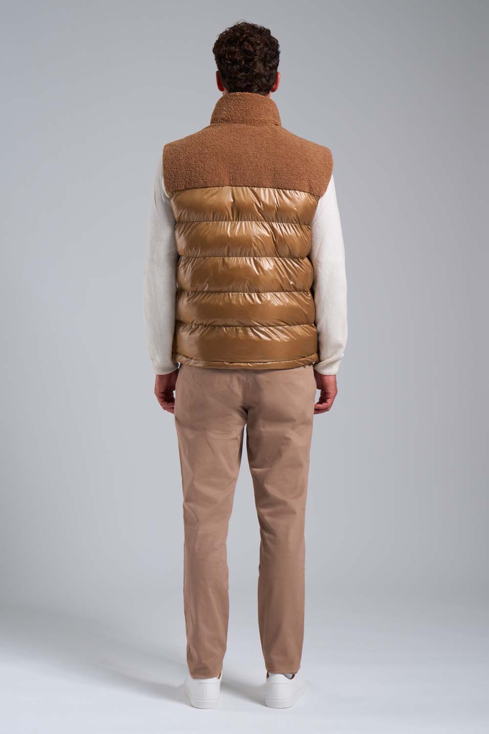 ciesse-thetis-hybrid-weste-braun-teddy-stehkragen image 5