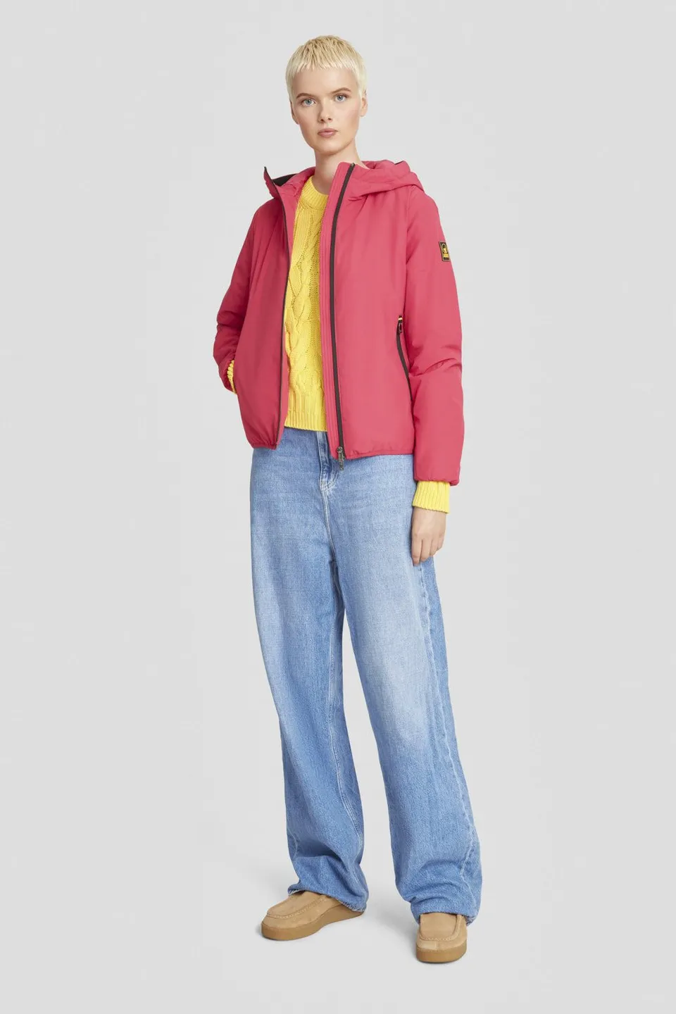 ciesse-winterjacke-steppjacke-fuchsia-mit-kapuze image 1