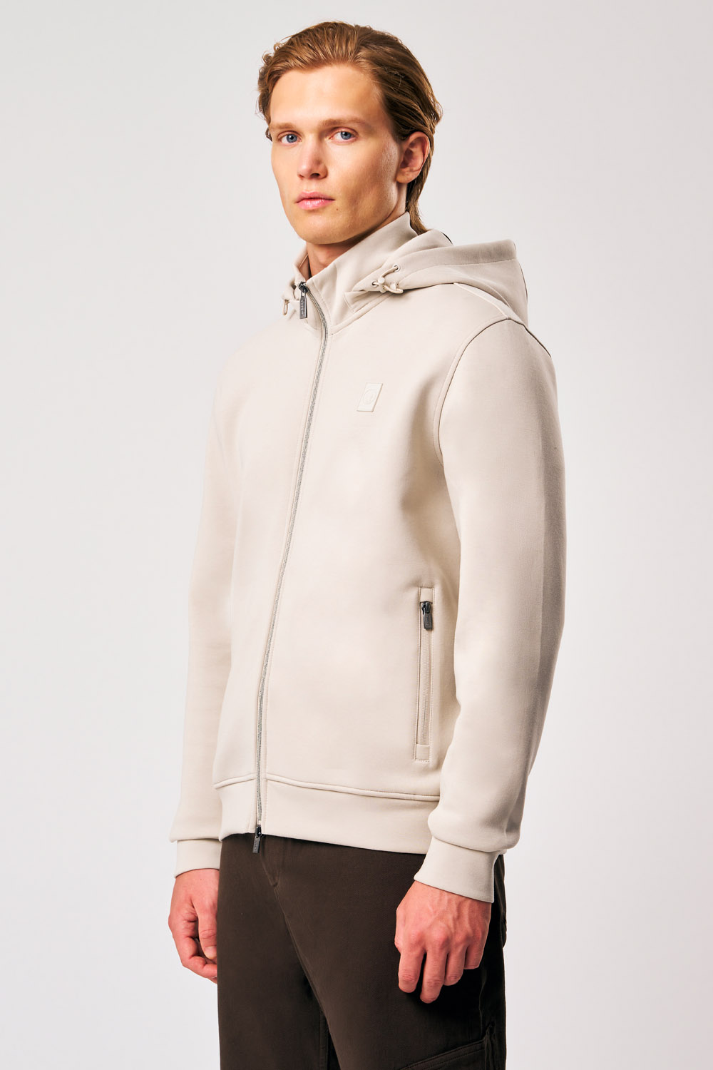 ciesse-felpe-naku-4-0-hoodie-beige-abnehmbare-kapuze image 1