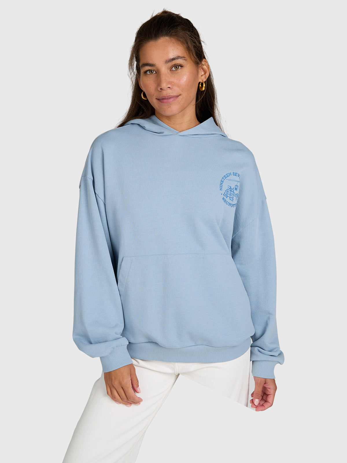 brunotti-sita-damen-hoodie-hellblau-baumwolle-loose-fit image 1