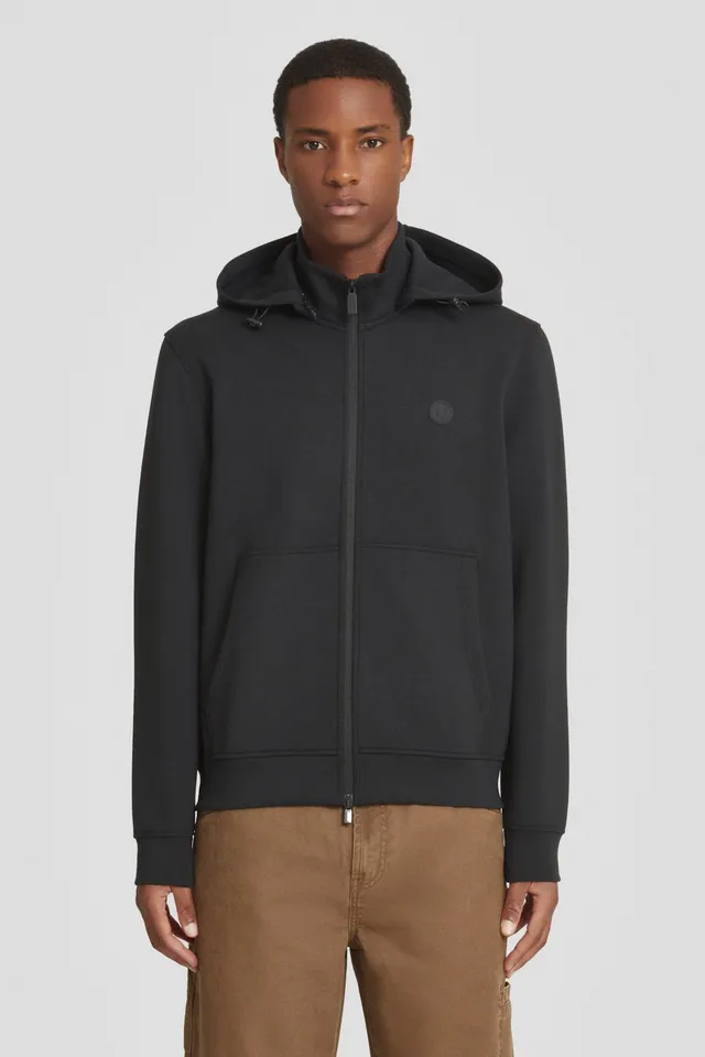 ciesse-outdoor-hoodie-schwarz-kapuze-abnehmbar-unisex-zip image 1