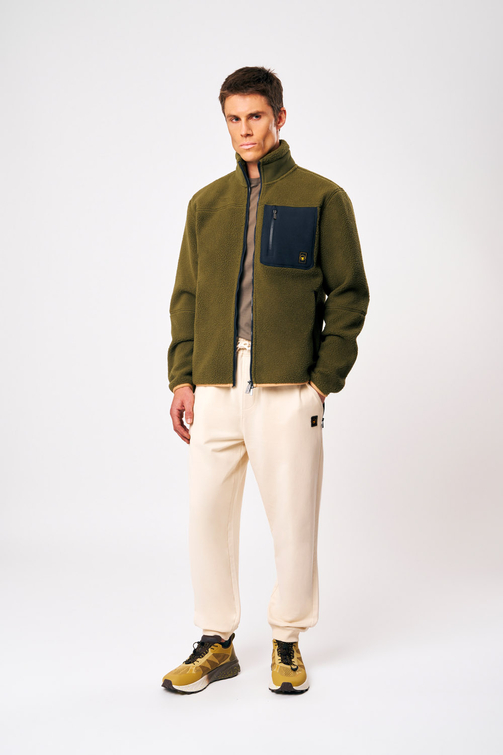 ciesse-lionel-teddyjacke-herren-gr-n-regular-reiverschluss image 2